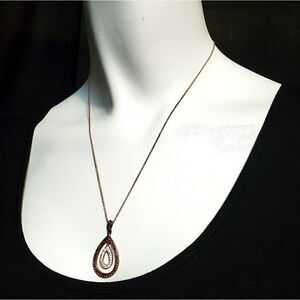 NWT Kohl's 14 Karat Rose Gold Plated Pendant